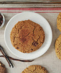 Vegan & Gluten-Free Espresso Fudge Cookie on White Plate
