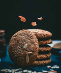 Vegan & Gluten-Free Salted Almond Chocolate Chip Cookie Stacked