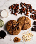 Vegan Gluten-Free Espresso Fudge Cookie Ingredients with Almonds 