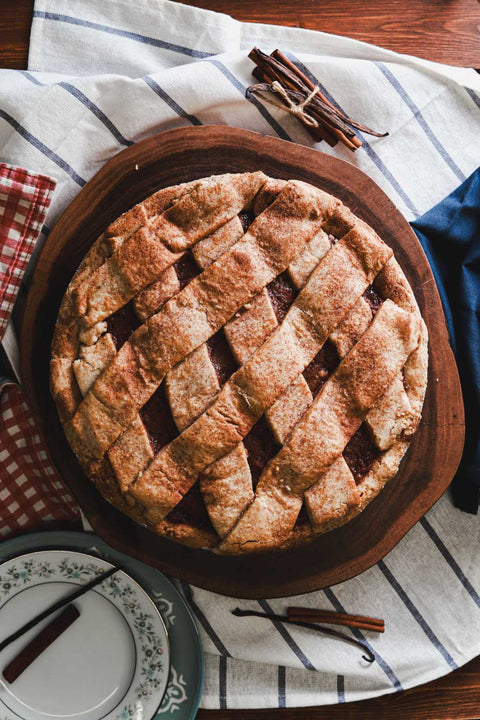 The Best Vegan Gluten-free Apple Pie Recipe with a Ginger Kick