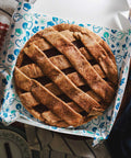 Vegan & Gluten-Free Lattice Apple Pie in Open Box