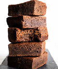 Vegan Gluten-Free Chocolate Brownie tower