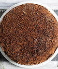 Low-Sugar Gluten-Free Chocolate Keto Cake on White Plate