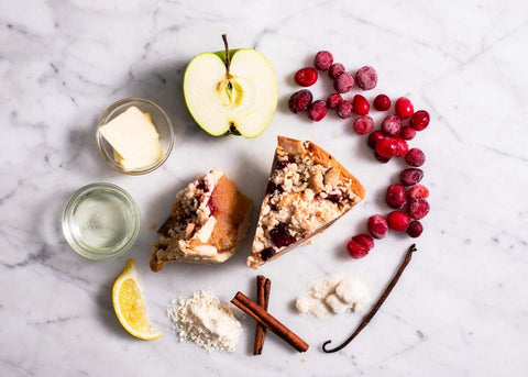 Vegan Gluten-Free Cranberry Apple Pie Ingredients