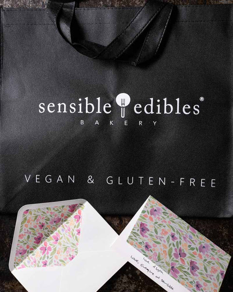 Sensible Edibles Tote Bag with Card and Envelope